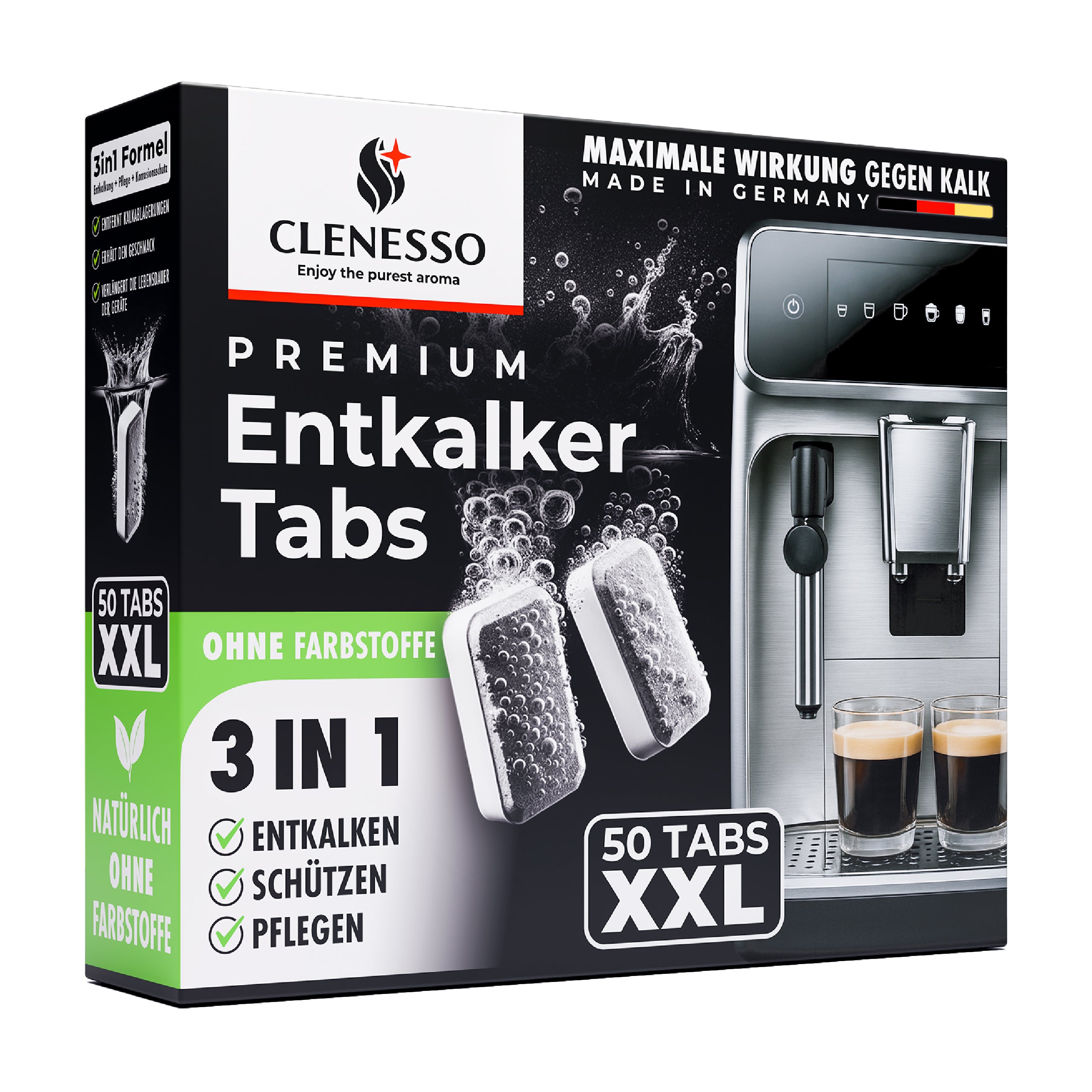 Entkalkungstabletten für Kaffeevollautomaten (50 Stück) – kompatibel mit Jura, Siemens, Miele uvm.