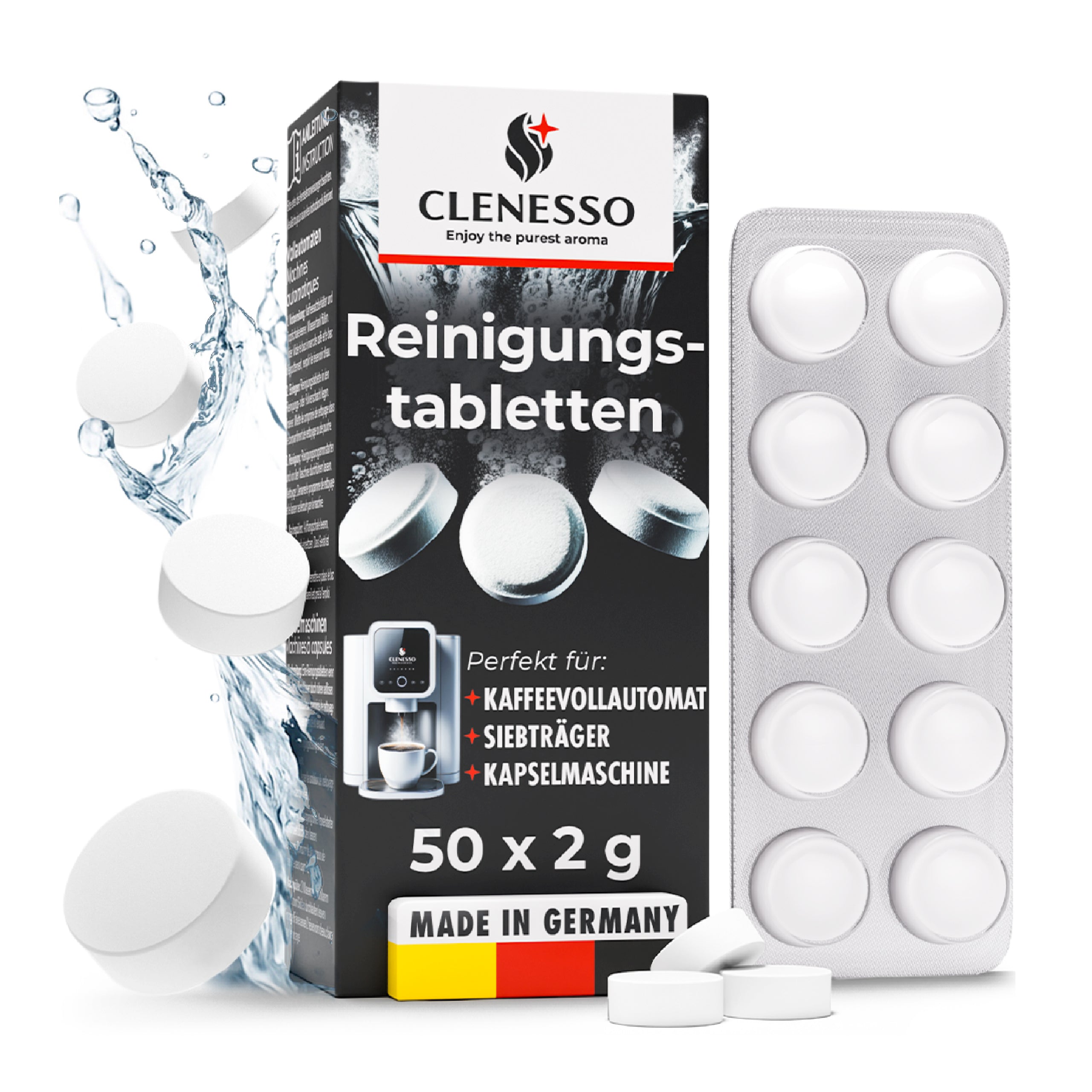 Reinigungstabletten für Kaffeevollautomaten – kompatibel mit Siemens EQ Series, Jura, Krups, uvm.